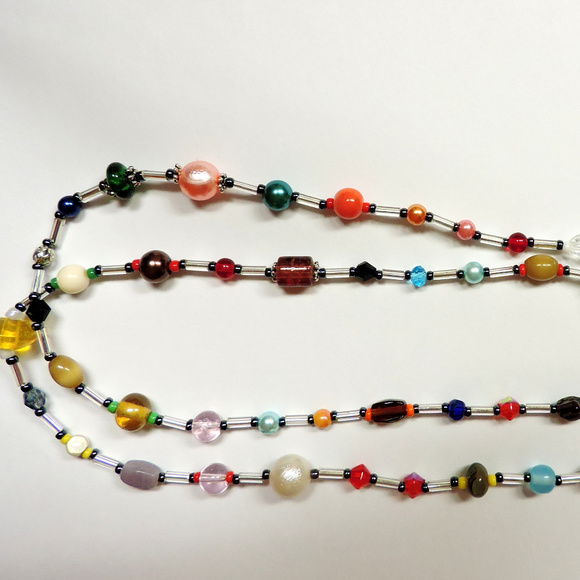 JEWELRY SALE HandCrafted Bead Soup Long Necklace - Picture 4 of 8